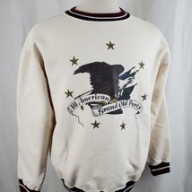 Vintage All American Grand Old Party Sweatshirt Large LA Loving Eagle St... - £19.10 GBP