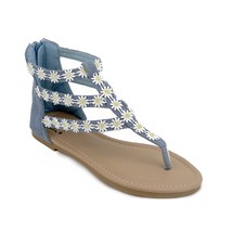 Olivia Miller Girl Suvi Gladiator Sandals White Size 2M US - $14.11