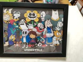 Undertale All Characters Print Art In A Frame - $425.04 MXN