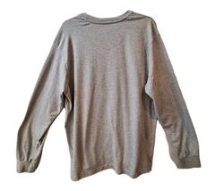 Eddie Bauer Workwear Shirt Mens L Gray Heathered Pocket Long Sleeve Crew... - $12.49