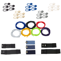 Comfort &amp; Convenience 24-Pack - Elastic Waist Extenders &amp; Elastic Shoelaces - $24.98