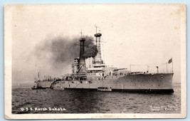 WWI USS North Dakota Battleship BB 29 US Navy RPPC Postcard - £14.65 GBP