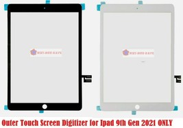 Touch Glass Digitizer Screen Replacement Part for Ipad 9 2021 9th 10.2&quot; ... - £48.58 GBP