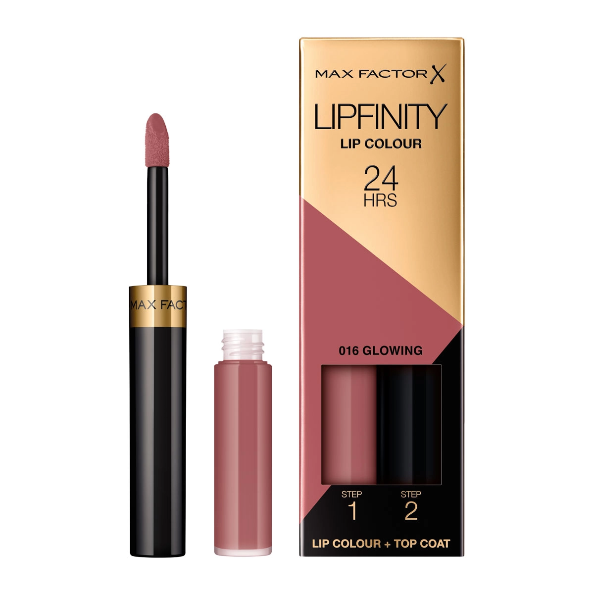 Max Factor X Lipfinity Lip Color 24H 2-Step Lipstick - 016, Glowing - $513.35 MXN