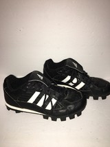 Adidas Telstar Black White Finish Line Quilted Lace Up Soccer Shoes Size 3 1/2 - £30.98 GBP