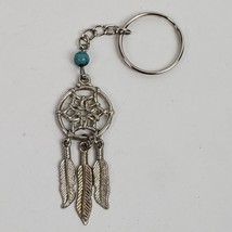 Vintage Tribal Native Style Dream Catcher Charm Keychain 2&quot; + Chain &amp; Ring - $11.30