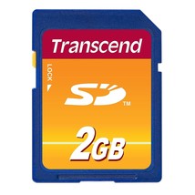 Transcend 2 GB SD Flash Memory Card (TS2GSDC) - $18.99