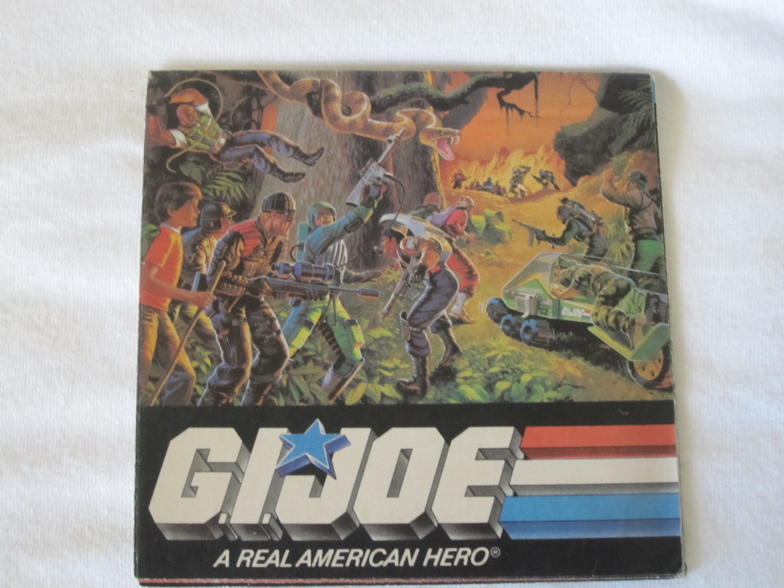 vintage 1986 GI Joe ARAH Action Figure Fold-Out Poster Insert