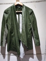 Womens Jackets - River Island Size 12 Faux Leather Animal skinJacket Green - £21.24 GBP