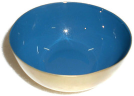 Handicraft Blue Color Enamel Interior Iron Nut Bowl wt 180 gm Made in India - £70.41 GBP