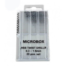 Vallejo Hobby Tools Microbox Drill Set of 20 - 0.3-1.6mm - $49.14