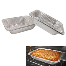 25 Pc Aluminum Foil Lasagna Pan Disposable Loaf Bread Container Baking T... - £25.75 GBP
