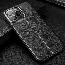 Generic Case for iPhone 15 (Color: Black)  Grain Pattern Hard Back Hard... - $43.92