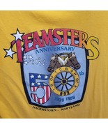 Vtg Teamsters Union Anniversary T-shirt Hanes 50-50 Men's Sz  XL 1989 Single Sti - $58.05