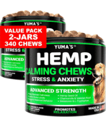 2Pack Hemp Calming Chews for Dogs  Anxiety Relief, Melatonin, Stress Aid - $35.63