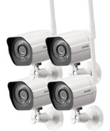 Zmodo 1080P Full Hd Wireless Security Camera System, 4 Pack, Alexa Compa... - £91.75 GBP