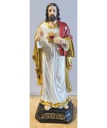SACRED HEART OF JESUS ROBE GOD RELIGION RELIGIOUS FIGURINE #2 - £24.49 GBP