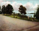 Drive in Belle Isle Park Detroit Michigan MI 1908 DB Postcard L2 - $3.91