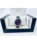 Tisson Men’s Watch Chronographs G10 Swiss -PRS200 Blue/Silver T362/462 W... - $284.05