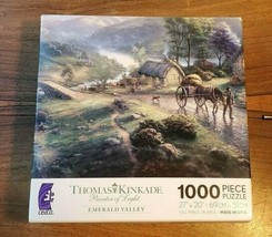 Thomas Kinkade Painter Of Light Emerald Valley 1000 Pc. Puzzle (Complete) - £7.85 GBP