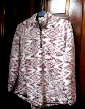 Burgandy, white pullover jacket  XXL - $12.25