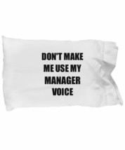 EzGift Manager Pillowcase Coworker Gift Idea Funny Gag for Job Pillow Cover Case - £17.38 GBP