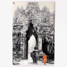magnet Cambodia Angkor Wat Temple Gate Buddhist Monks Elephant Victory S... - £7.09 GBP