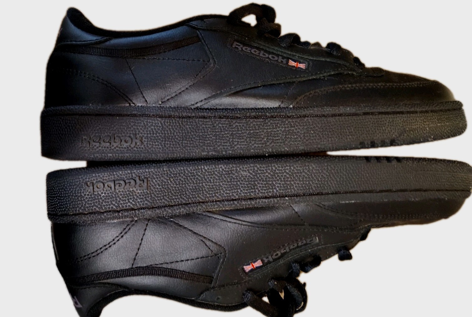 Men's Reebok Classic Club Black Charcoal Casual Shoes Sneakers Sizes 11 Item image 4