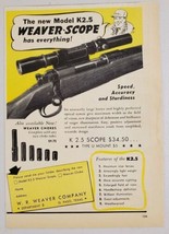 1946 Print Ad Weaver Model K2.5 Rifle Scopes &amp; Chokes El Paso,Texas - £8.77 GBP