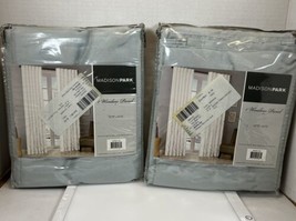 Madison Park 2 - Panels Eliza Window Curtain, Blue -Gray, 50" x 84" NWT - $49.95