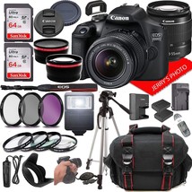 Canon Eos 2000D (Rebel T7) Dslr Camera With Canon Ef-S 18-55Mm F/3, 5, 6, 128Gb - £605.73 GBP