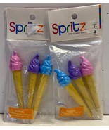 Spritz ICE CREAM CONE Pens - Pk of 3 - Lot of 2 Pkgs NEW Party Favors / ... - £3.35 GBP