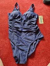 Ladies BNWT Shekini Medium Blue Swimsuit - £6.60 GBP