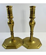 Vintage R.O.C. Brass  Candle Holders Taiwan - $22.99