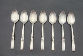 Community Morning Star Teaspoons set of 7 Silver Plate Vintage - £22.06 GBP