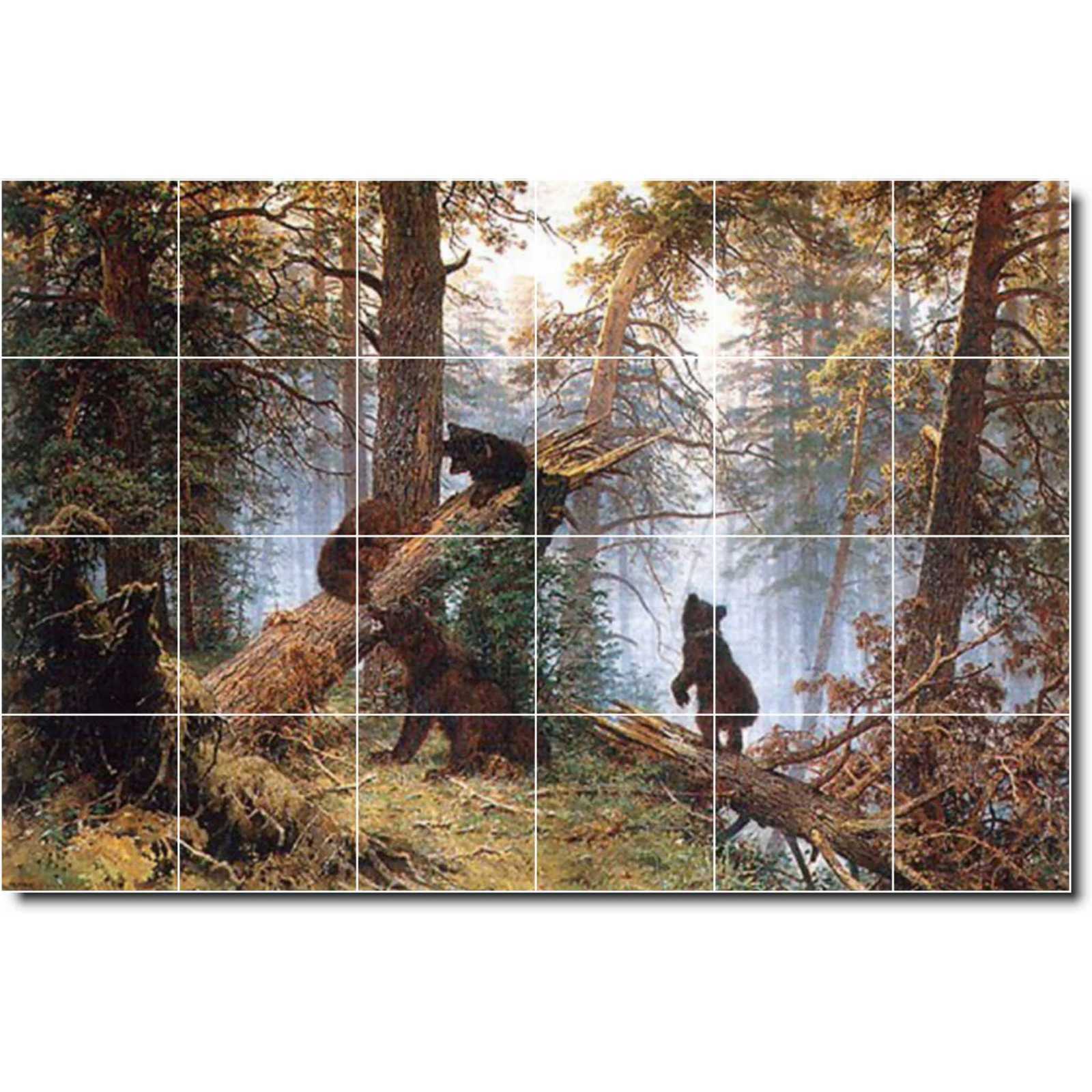 Shishkin ivan morning in the pine tree forest