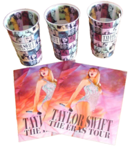 Three (3) &quot;TAYLOR SWIFT ERAS TOUR&quot; Large 44oz Drink Cups &amp; Two (2) Poste... - $3.91