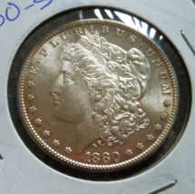 1880 S Morgan Silver Dollar...Choice BU...CLEAN FIELDS AND CHEEK.. Check... - $85.00