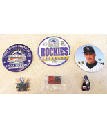 Lot of Vtg Colorado Rockies Pinback Button-First Home Stand-Coca Cola-Al... - $889.76 MXN