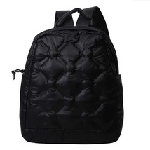 Fashion Autumn Winter Space Cotton Backpack Unisex Large Capacity School Bag Qui - £138.40 GBP