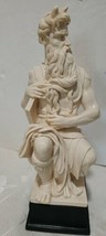Vintage Horned Moses Figure Sculpture Statue-Italy Signed G Ruggeri 14 1/4 &quot; - £94.12 GBP