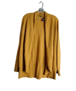 Staccato Knit Rounded Bottom Open Front Cardigan Sweater Size Medium Camel - $17.81