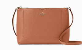 New Kate Spade Harlow Pebble Leather Crossbody Warm Gingerbread / Dust bag - £81.60 GBP