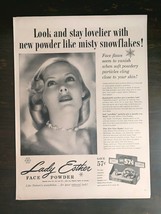 Vintage 1952 Lady Esther Face Powder Full Page Original Ad 1221 - £5.30 GBP