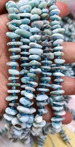 16inch Rough Kyanite Slice  freeform ,8-12mm Blue Larimar Gems  ,peruvia opal Ch - $17.50