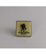 Vintage Wounded Warrior Project Cream &amp; Black Enamel Lapel Hat Pin - £5.76 GBP