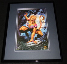 Feral Marvel Masterpieces ORIGINAL 1992 Framed 11x14 Poster Display  - £27.60 GBP
