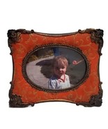 Floral Metal Bronze Ornate Oval Red Picture Frame Vertical &amp; Horizontal  - $180.11 MXN