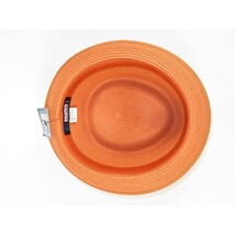 Men's Broner Summer Hat Woven Straw Style Porkpie STAND UP 88-8605 Terra Cotta image 4