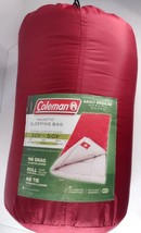 Coleman Palmetto Cool Weather Adult Regular Sleeping Bag Outdoor Camping Red - £29.04 GBP